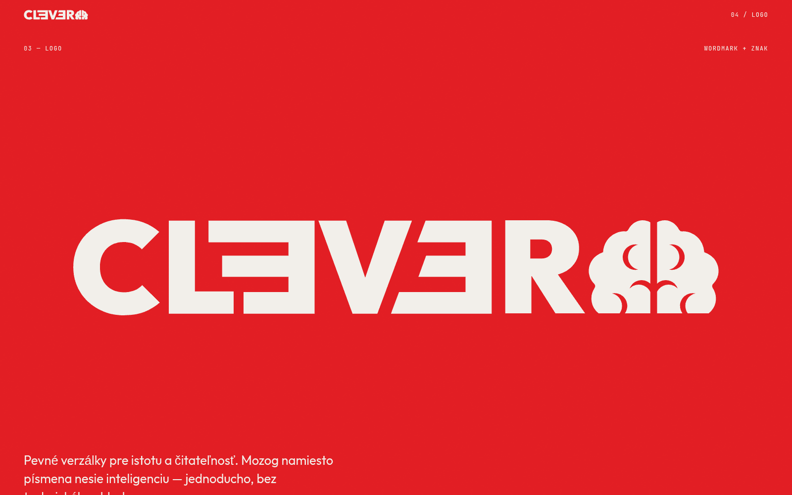Logo CLEVER — wordmark a znak